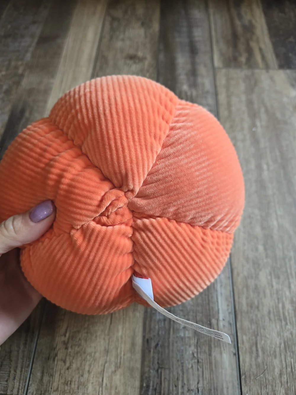 American Greetings Orange Corduroy Jack-O'-Lantern Plush
